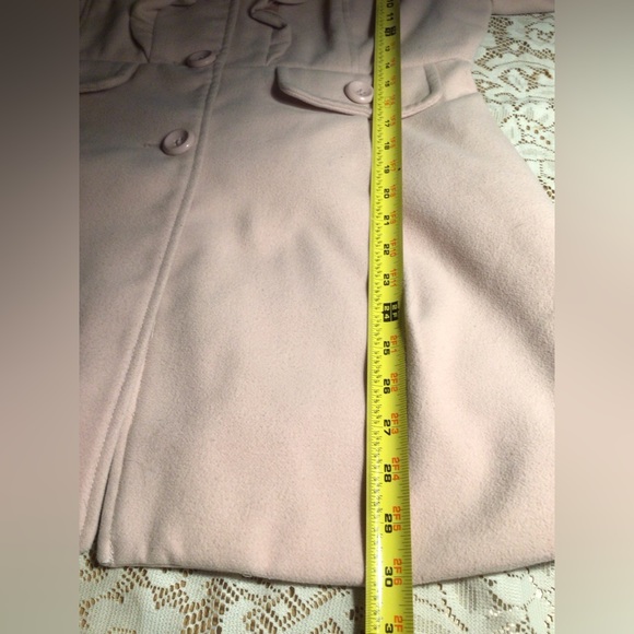 CANDIES DUST PINK RUFFLES COAT - Picture 8 of 12